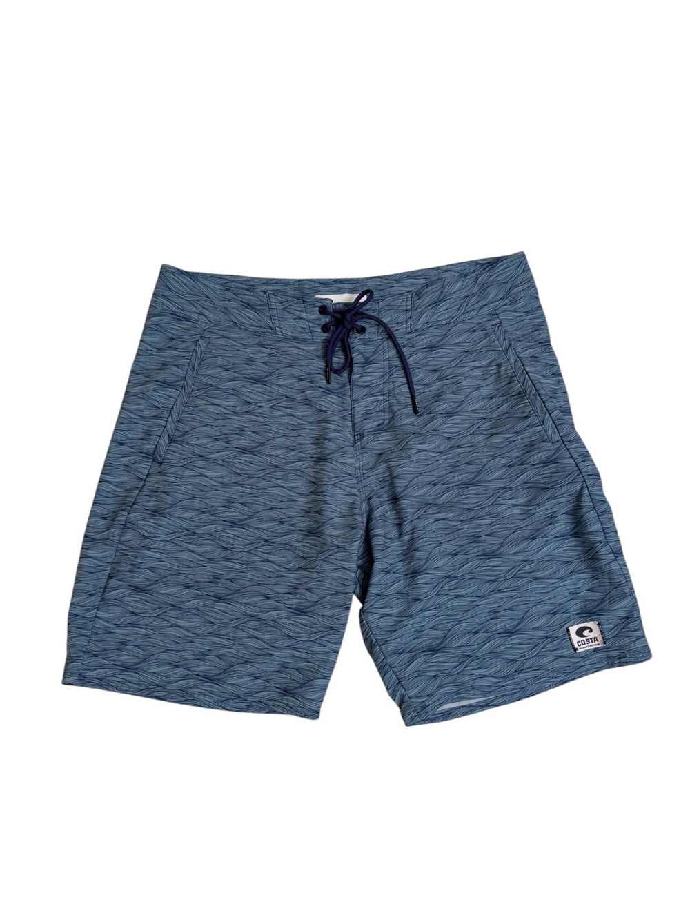 Costa Board Shorts Like New Blue Patterned Swim Shorts Size 34